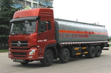 xe ô tô xitec chở xăng dầu, nhiên liệu 22 khối đóng trên nền xe tải dongfeng 4 chân L315 công thức bánh xe 8x4, dung tích bồn chứa 22m3