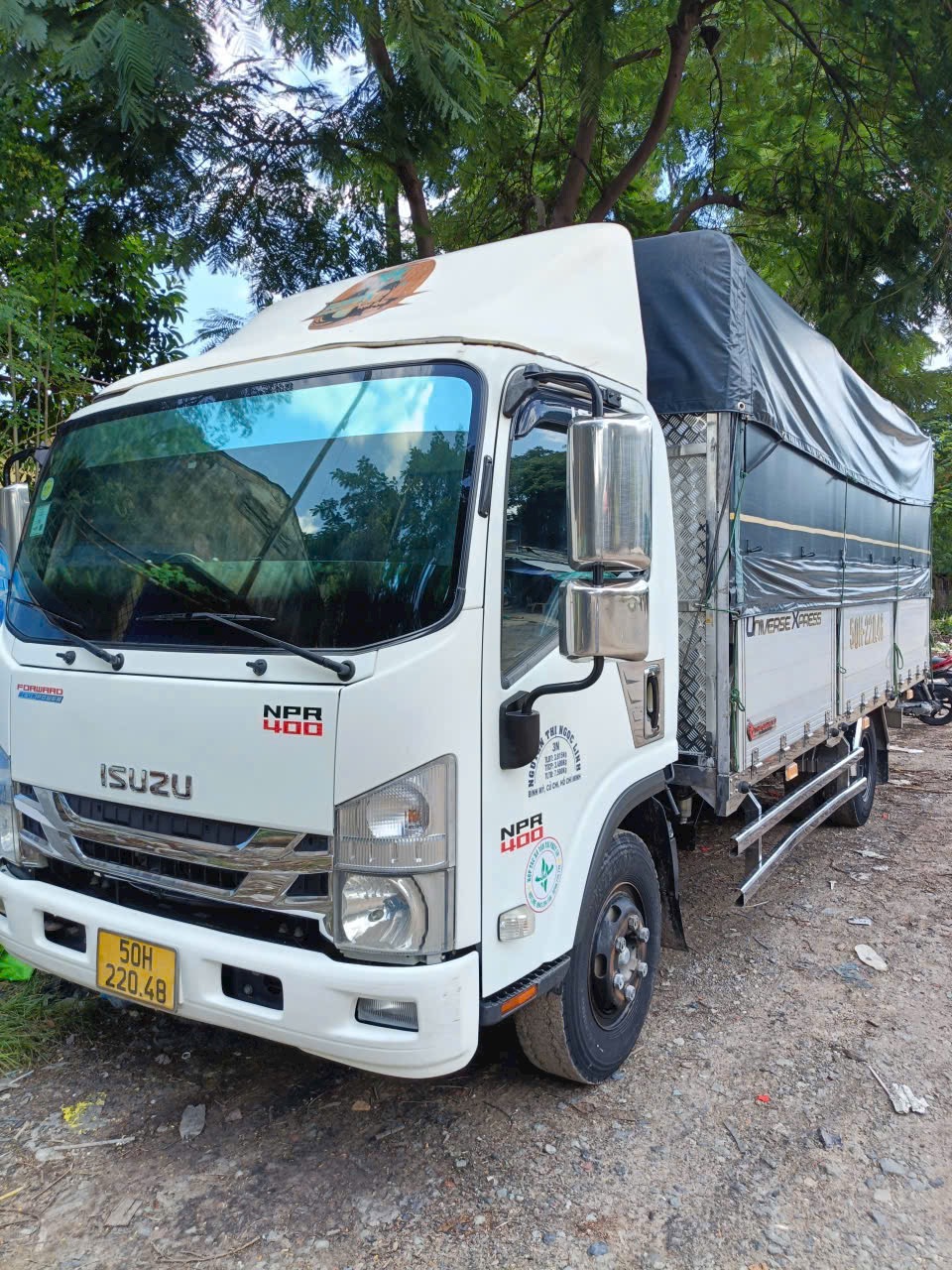 Isuzu NPR400 tải 3.49 Tấn 2022 Thùng Nhôm