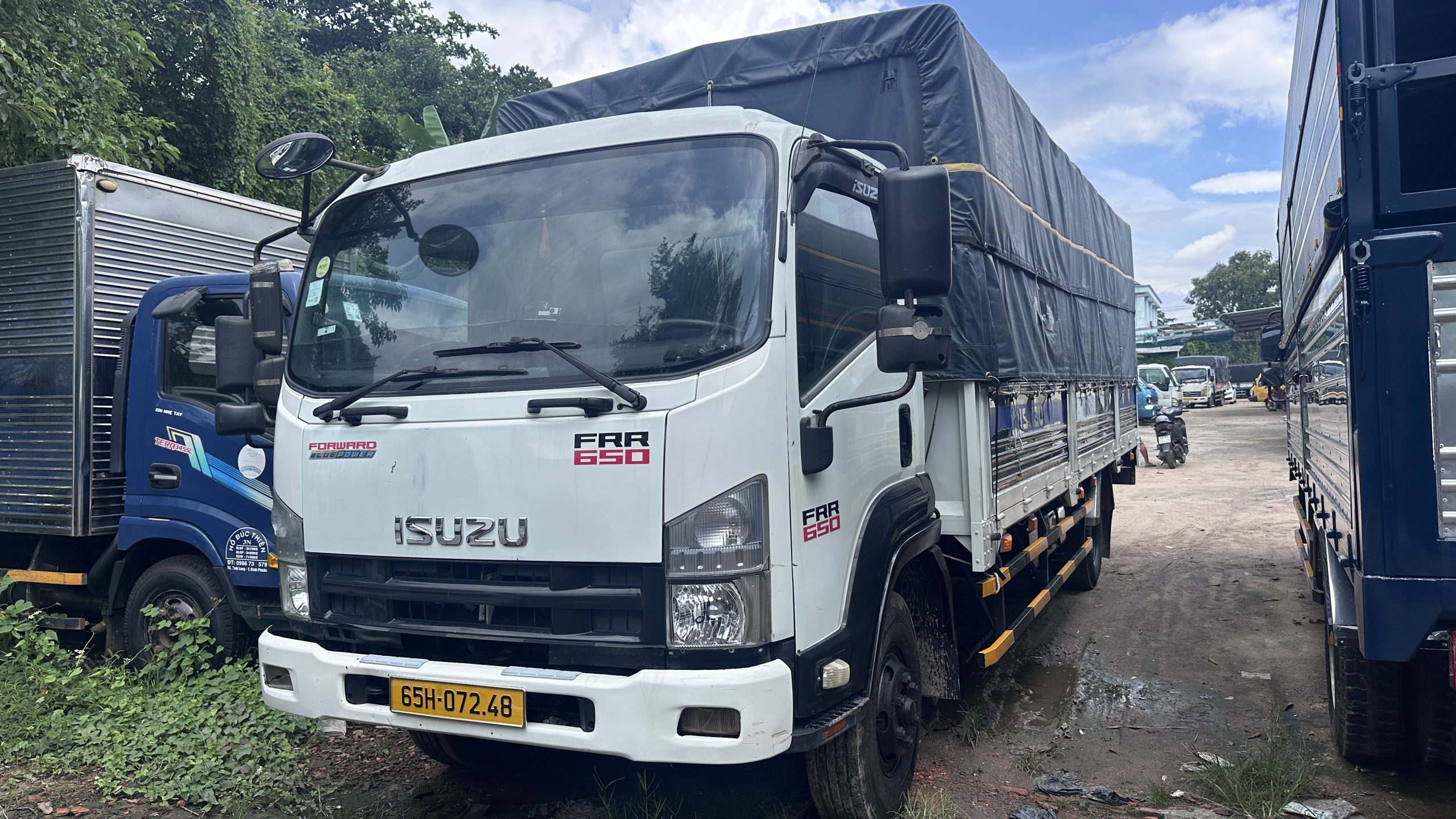 Xe Tải Isuzu 6T5 Frr650 Thùng Bạt 6m7 Đời 2019